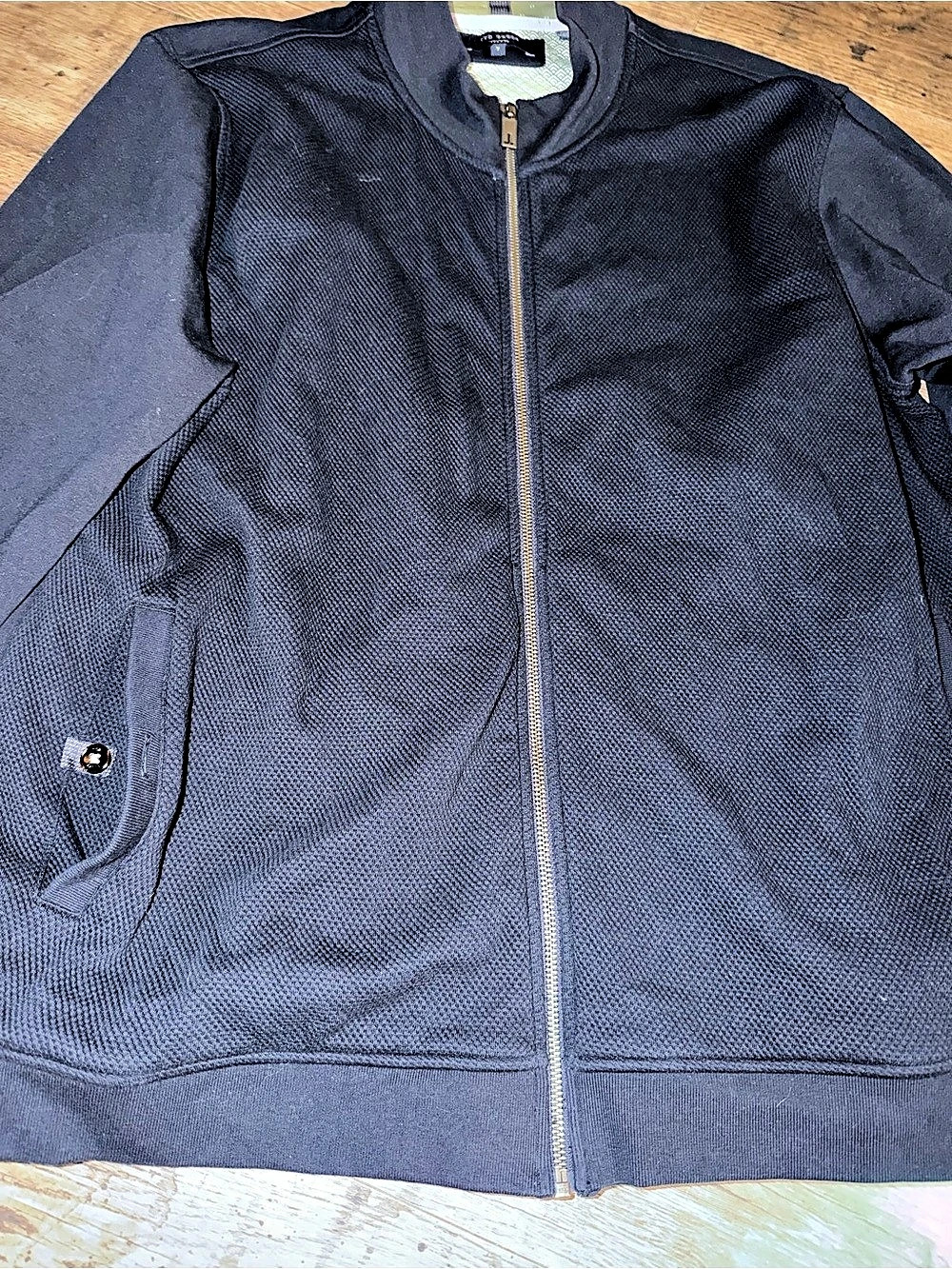 Ted Baker Men's Lightweight Zip Jacket sweater Blue Size 7 (2X)